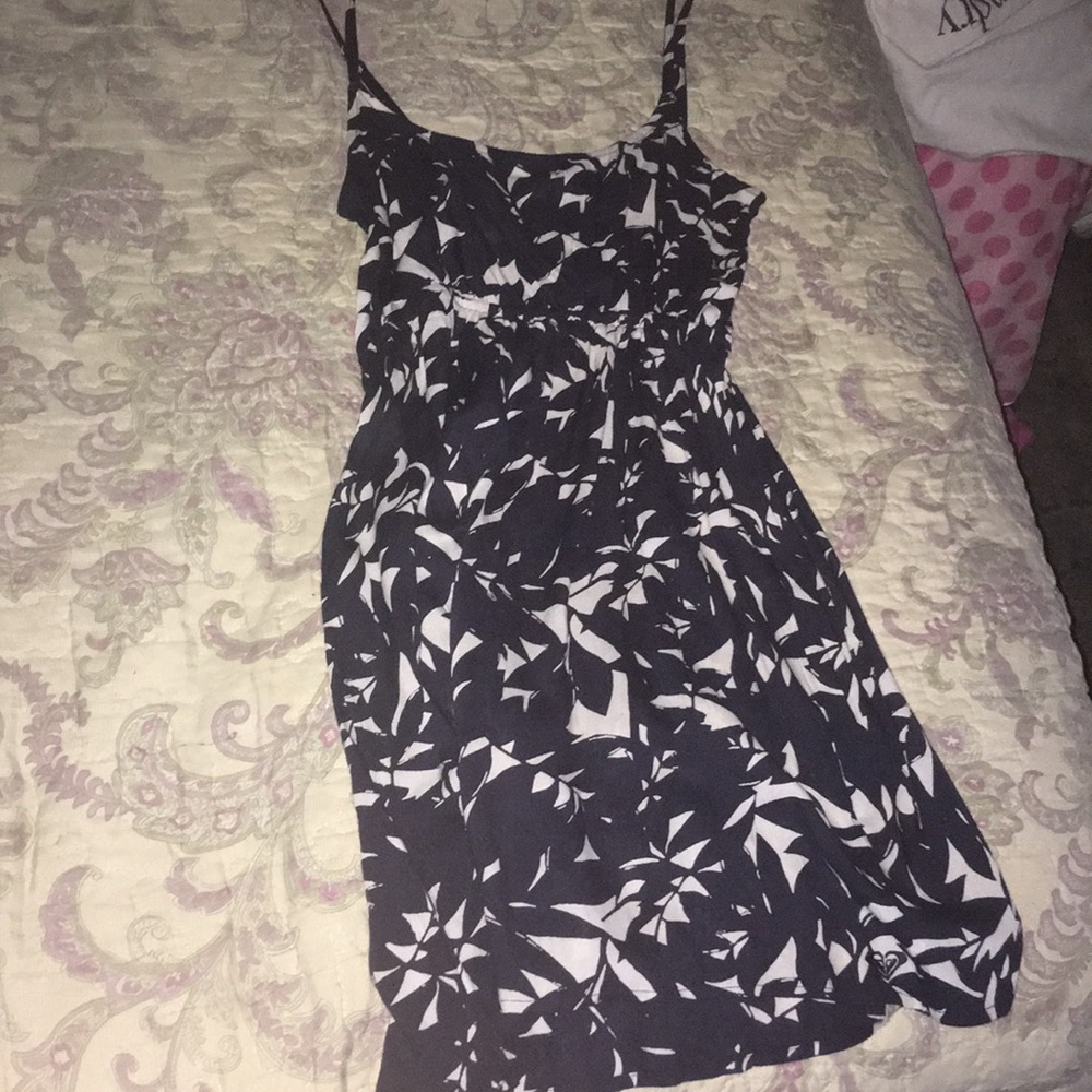 Navy pattern dress